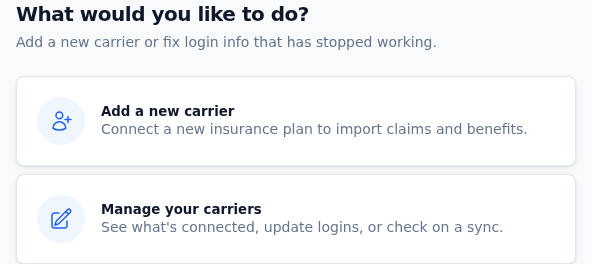 Select enroll process